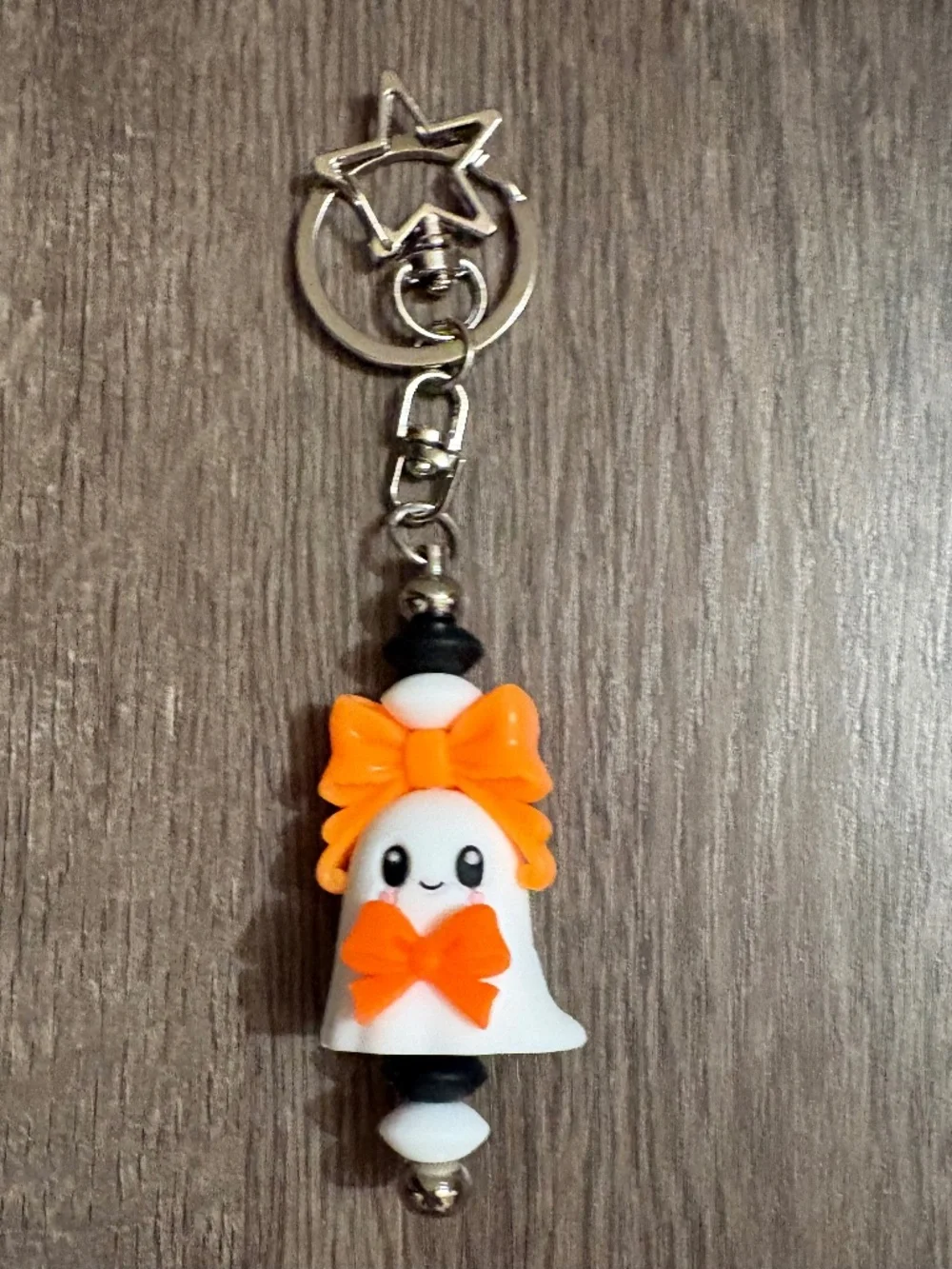cute handmade ghost halloween bag charm